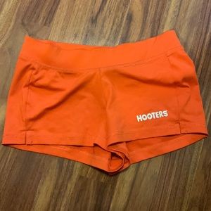 COPY - Hooters uniform orange shorts XS, S WORN (stretchy)